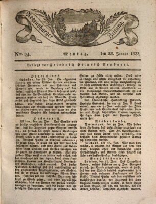 Regensburger Zeitung Montag 28. Januar 1833