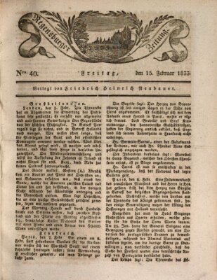 Regensburger Zeitung Freitag 15. Februar 1833