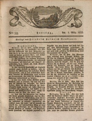 Regensburger Zeitung Freitag 1. März 1833