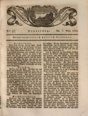 Regensburger Zeitung Donnerstag 7. März 1833