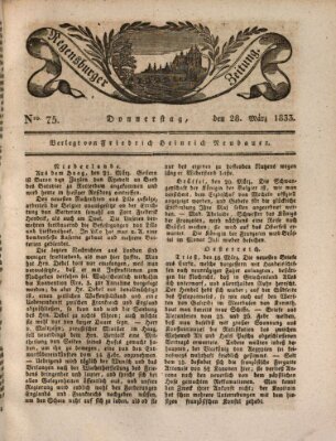 Regensburger Zeitung Donnerstag 28. März 1833