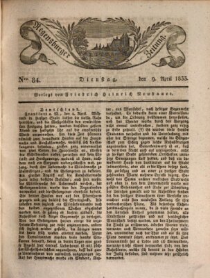 Regensburger Zeitung Dienstag 9. April 1833