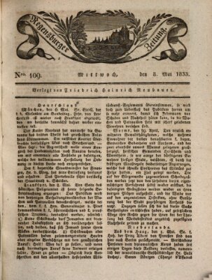 Regensburger Zeitung Mittwoch 8. Mai 1833