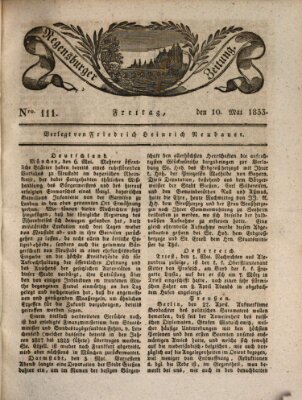 Regensburger Zeitung Freitag 10. Mai 1833