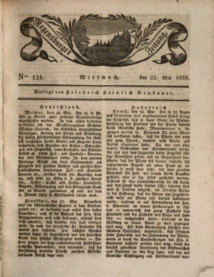 Regensburger Zeitung Mittwoch 22. Mai 1833