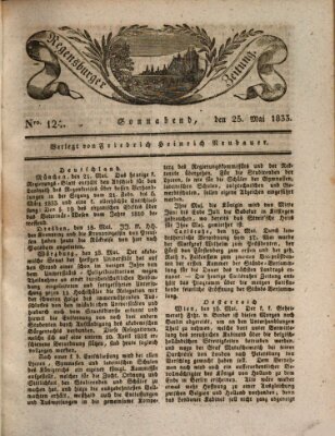 Regensburger Zeitung Samstag 25. Mai 1833