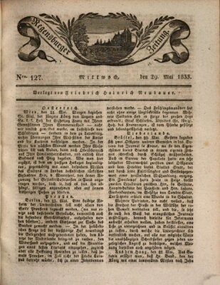 Regensburger Zeitung Mittwoch 29. Mai 1833