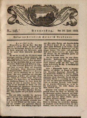 Regensburger Zeitung Donnerstag 20. Juni 1833