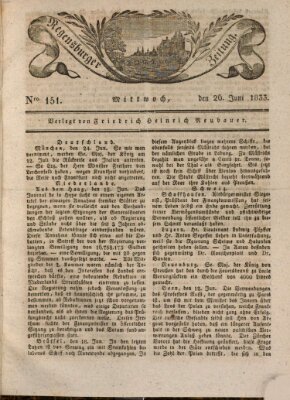 Regensburger Zeitung Donnerstag 20. Juni 1833