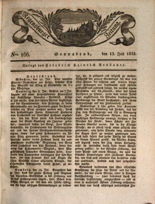 Regensburger Zeitung Samstag 13. Juli 1833