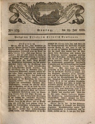 Regensburger Zeitung Montag 29. Juli 1833