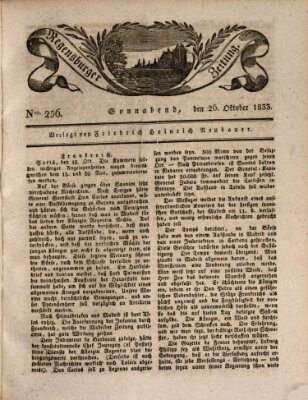 Regensburger Zeitung Samstag 26. Oktober 1833