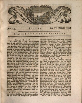 Regensburger Zeitung Freitag 17. Januar 1834