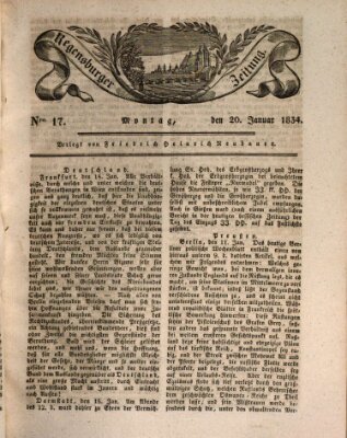 Regensburger Zeitung Montag 20. Januar 1834