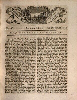 Regensburger Zeitung Donnerstag 30. Januar 1834