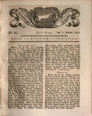 Regensburger Zeitung Freitag 7. Februar 1834