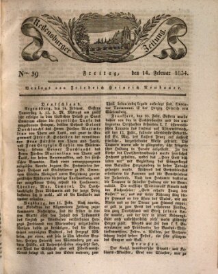 Regensburger Zeitung Freitag 14. Februar 1834