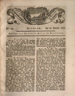 Regensburger Zeitung Mittwoch 19. Februar 1834