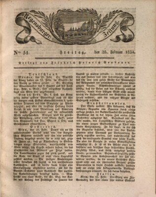 Regensburger Zeitung Freitag 28. Februar 1834