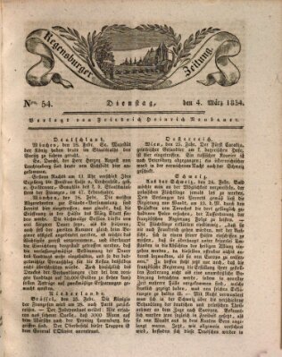 Regensburger Zeitung Dienstag 4. März 1834