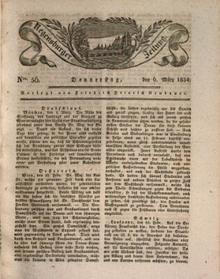 Regensburger Zeitung Donnerstag 6. März 1834