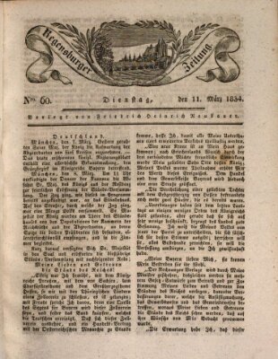 Regensburger Zeitung Dienstag 11. März 1834