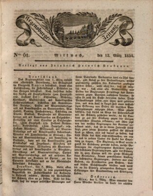 Regensburger Zeitung Mittwoch 12. März 1834
