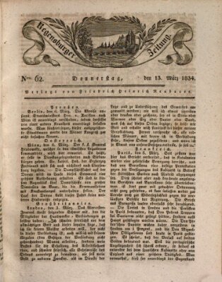 Regensburger Zeitung Donnerstag 13. März 1834