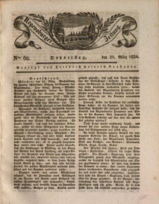 Regensburger Zeitung Donnerstag 20. März 1834