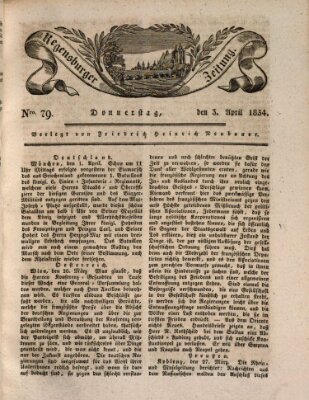 Regensburger Zeitung Donnerstag 3. April 1834