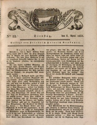 Regensburger Zeitung Dienstag 8. April 1834