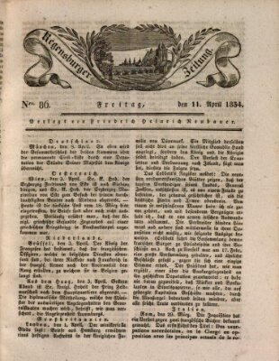 Regensburger Zeitung Freitag 11. April 1834