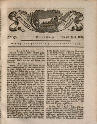 Regensburger Zeitung Dienstag 22. April 1834