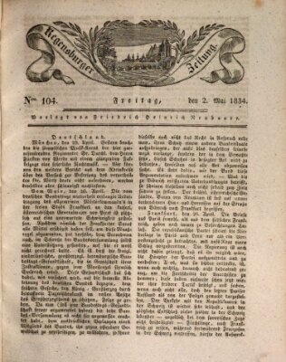 Regensburger Zeitung Freitag 2. Mai 1834