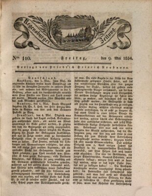 Regensburger Zeitung Freitag 9. Mai 1834