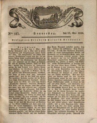 Regensburger Zeitung Donnerstag 15. Mai 1834