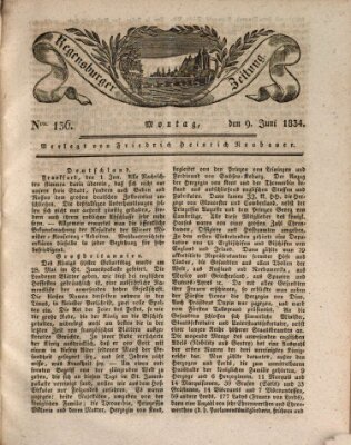 Regensburger Zeitung Montag 9. Juni 1834