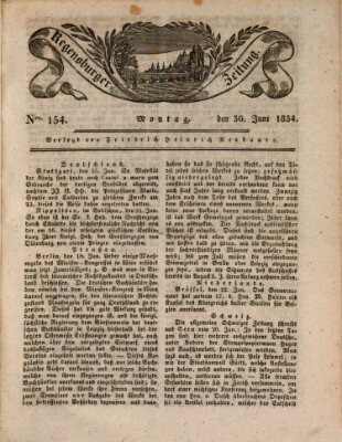 Regensburger Zeitung Montag 30. Juni 1834