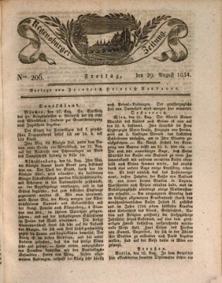 Regensburger Zeitung Freitag 29. August 1834