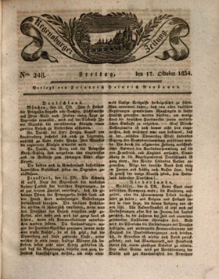 Regensburger Zeitung Freitag 17. Oktober 1834