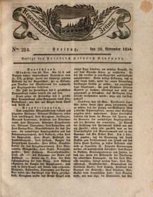 Regensburger Zeitung Freitag 28. November 1834