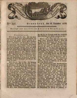 Regensburger Zeitung Samstag 13. Dezember 1834