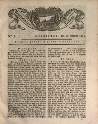 Regensburger Zeitung Donnerstag 8. Januar 1835