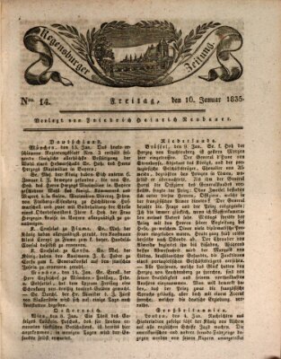 Regensburger Zeitung Freitag 16. Januar 1835