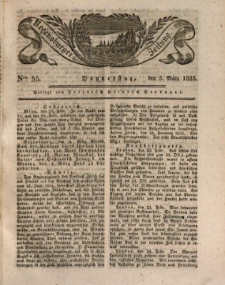 Regensburger Zeitung Donnerstag 5. März 1835