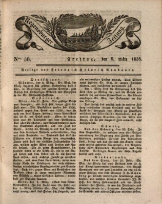 Regensburger Zeitung Freitag 6. März 1835