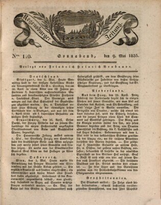 Regensburger Zeitung Samstag 9. Mai 1835