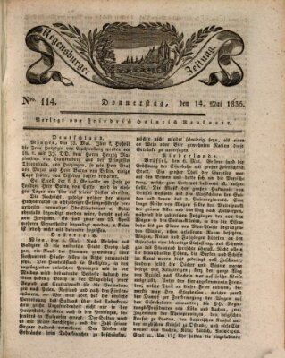 Regensburger Zeitung Donnerstag 14. Mai 1835