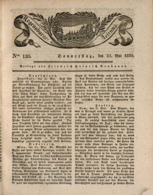 Regensburger Zeitung Donnerstag 21. Mai 1835