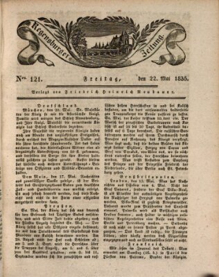 Regensburger Zeitung Freitag 22. Mai 1835